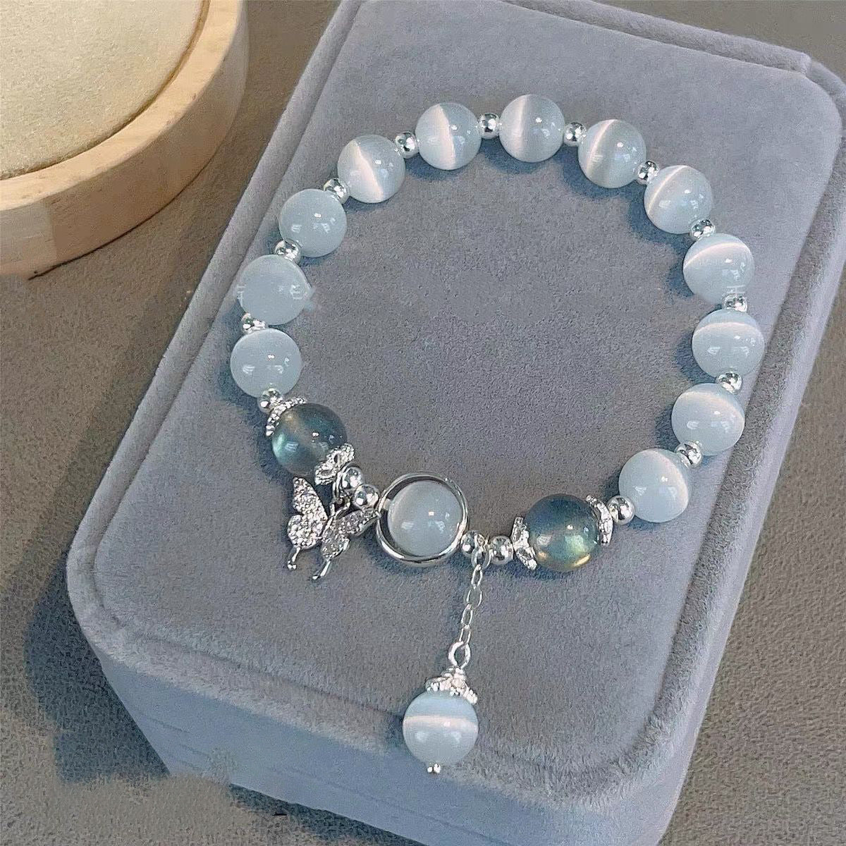 Opal Crystal Butterfly Bracelet