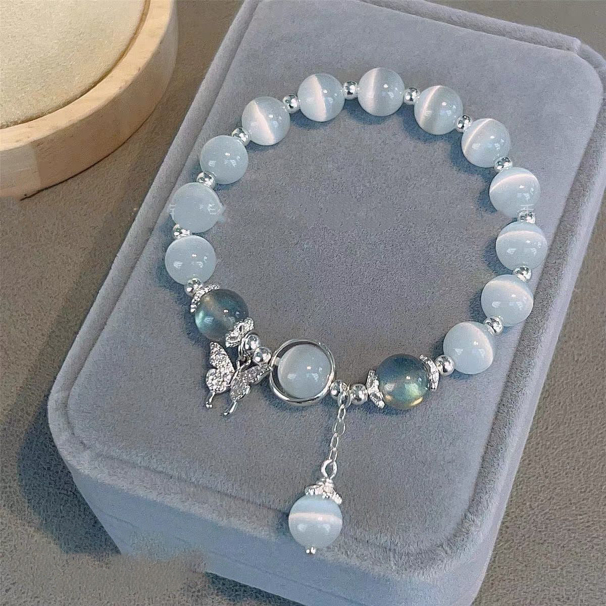 Opal Crystal Butterfly Bracelet